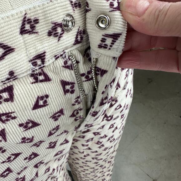 Mark Jacobs printed corduroy pants. women’s size 8 - Picture 6 of 10